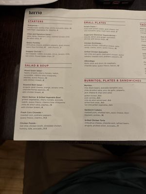 Menu photo 1 Barrio Minneapolis, MN
