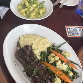 Schooners Monterey - Pesto gnocchi and the 12oz Hanger Steak - Seafood Near Me - Monterey, California Schooners Monterey - Pesto gnocchi and the 12oz Hanger Steak - Seafood Near Me - Monterey, California