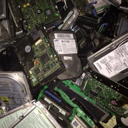 Northeast Precious Metals - Hard drives waiting to be destroyed and recycled.