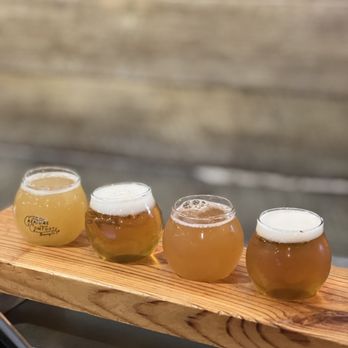 Creature Comforts Brewing - a flight of beers - Breweries Near Me - Athens, Georgia