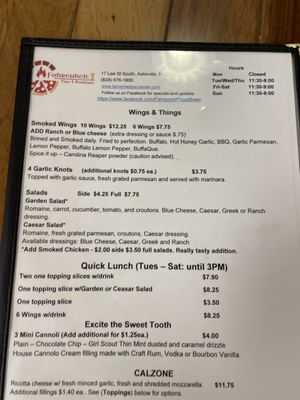 Menu photo 3 Fahrenheit Pizza & Brewhouse Asheville, NC Menu photo 3 Fahrenheit Pizza & Brewhouse Asheville, NC