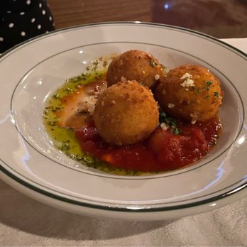 The Copper Pig - Arancini - Crisp Risotto, Mozzarella with Plum Tomato Sauce - New American Near Me - Bisbee, Arizona