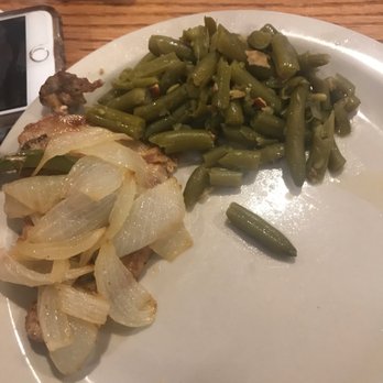 Ole Sawmill Cafe - Pork chop and green beans - Southern Near Me - Forrest City, Arkansas Ole Sawmill Cafe - Pork chop and green beans - Southern Near Me - Forrest City, Arkansas