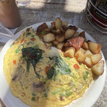 Stacks Pancake House - veggie Home fried potatoes vegetarian omelette - Breakfast & Brunch Near Me - Irvine, California