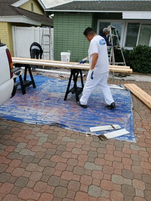 Rotted Wood Replacement - Give us a call today for your free in home consultation for replacing the rotting wood trim around your house.  When you work with 10 Year Paint your project will start on time and end on time.  No surprises!
