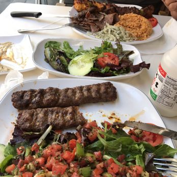 Sevan Garden Kebab House - Adana kabob with combo plate and yogurt drink! Yummy.. - Mediterranean Near Me - Los Angeles, California