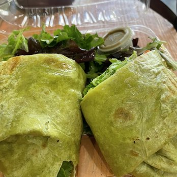 Manhattan Juice Bar and Cafe - Hummus Wrap! It was delicious! - Juice Bars & Smoothies Near Me - Bloomfield NJ., New Jersey