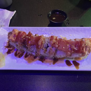 Rock N Roll Sushi - Crowd Surfer Roll after I pulled the jalapeños off. - Sushi Bars Near Me - Ridgeland, Mississippi Rock N Roll Sushi - Crowd Surfer Roll after I pulled the jalapeños off. - Sushi Bars Near Me - Ridgeland, Mississippi