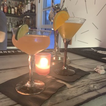 Tiny House - Ay, ay, ay, ay Paloma and off menu gin drink (gin, orange juice and grenadine mixed in a martini glass that was rinsed with absinthe. - Cocktail Bars Near Me - Omaha, Nebraska