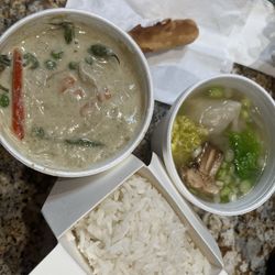 Green curry lunch special