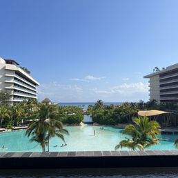 View at entrance of hotel before check in