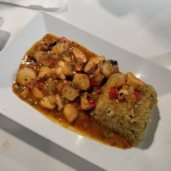 Tropical Taste Restaurant - Mofongo in spicy criollo sauce - Puerto Rican Near Me - San Juan, Puerto Rico