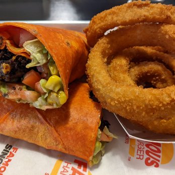 Famous Hamburger - Canton Ford Rd - Black bean veggie wrap - Burgers Near Me - Canton, Michigan Famous Hamburger - Canton Ford Rd - Black bean veggie wrap - Burgers Near Me - Canton, Michigan
