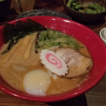 Ippudo San Francisco - Bonito Tonkotsu with a poached egg added - Ramen Near Me - San Francisco, California Ippudo San Francisco - Bonito Tonkotsu with a poached egg added - Ramen Near Me - San Francisco, California