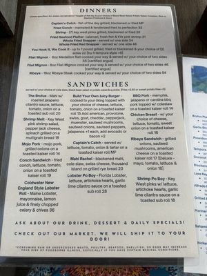 Menu photo 2 Brutus Land & Sea Marathon, FL Menu photo 2 Brutus Land & Sea Marathon, FL