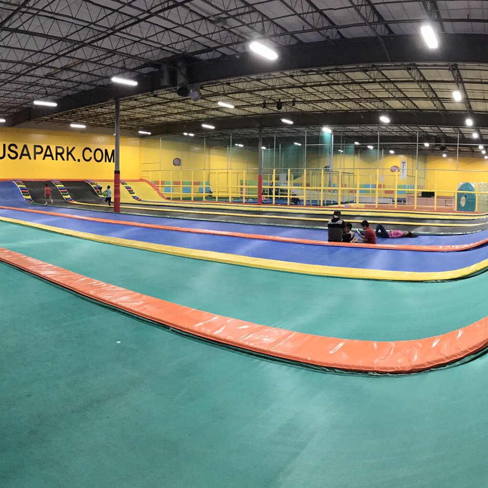 Jump Party USA - Barely any kids out there, no reason to have the younger ones move. - Trampoline Parks Near Me - Kyle, Texas Jump Party USA - Barely any kids out there, no reason to have the younger ones move. - Trampoline Parks Near Me - Kyle, Texas