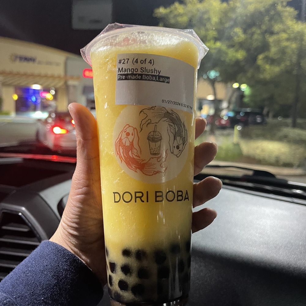 Dori Boba - Mango slush with boba - Bubble Tea Near Me - Chula Vista, California Dori Boba - Mango slush with boba - Bubble Tea Near Me - Chula Vista, California