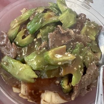 Hong Kong Seafood - Beef chow fun with bitter melon - Chinese Near Me - Hayward, California
