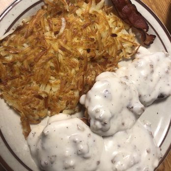 AJ's Cafe - Biscuits and gravy w hash browns ! - Cafes Near Me - Omaha, Nebraska