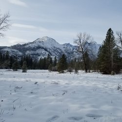 Leavenworth National Fish Hatchery - The husband threatened to roll me in the snow
