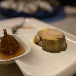 La Baguette Bistro - Fresh Oysters & foie Gras appetizers. The house made fig that comes with the Foie Gras is fabulous.