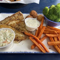 Grilled flounder basket Grilled flounder basket