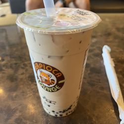 Teapioca Lounge - Cream Green Tea with Almond and baby boba