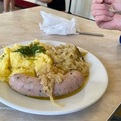 Bar Mleczny Centralny - Kielbasa and sauerkraut