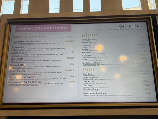 Menu photo 2 Café La Jefa Palm Springs, CA