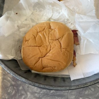 The Burger Garage - Cheeseburger bun (top) - Burgers Near Me - Newton, Kansas The Burger Garage - Cheeseburger bun (top) - Burgers Near Me - Newton, Kansas