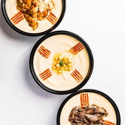 Aljazeera Supermarket - Aljazeera Hummus, Hummus with chicken and Hummus with beef