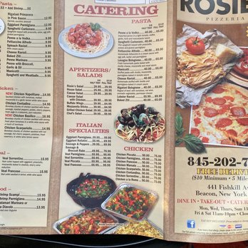 Rosie's Pizzeria - Menu - Pizza Near Me - Wappingers, New York