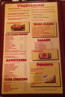 Menu photo 3 El Toro Mexican Grill Morristown, TN