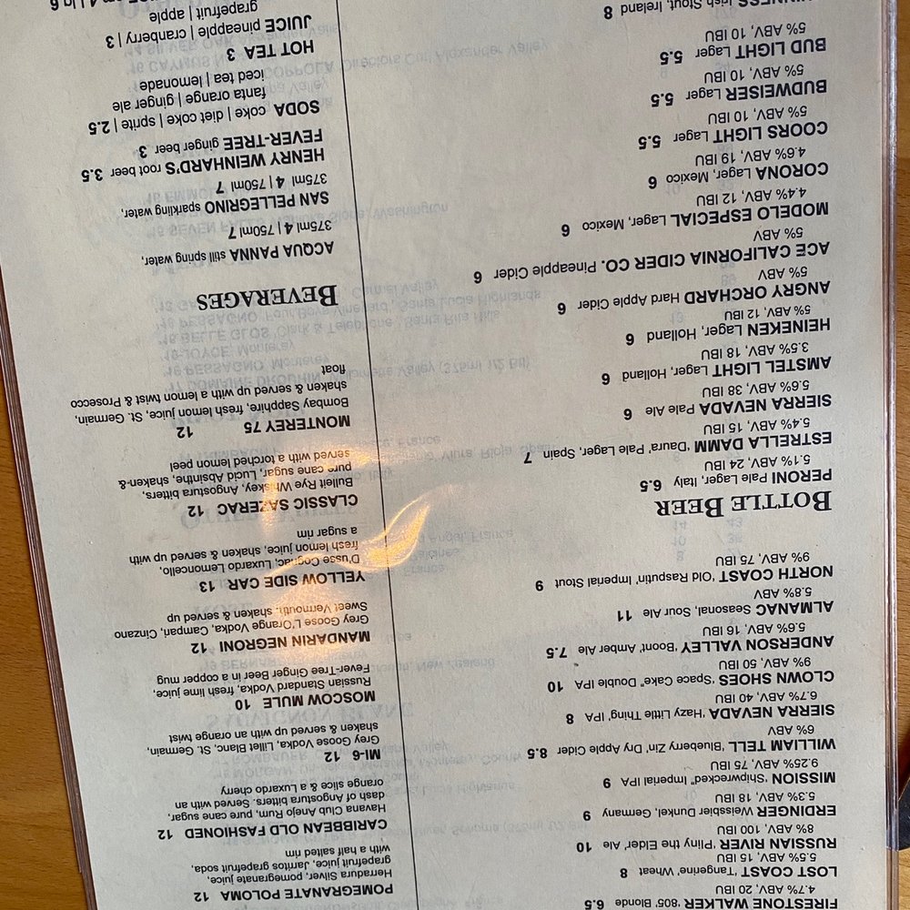 Turn 12 - Menu Jan 2022 - American Near Me - Monterey, California Turn 12 - Menu Jan 2022 - American Near Me - Monterey, California