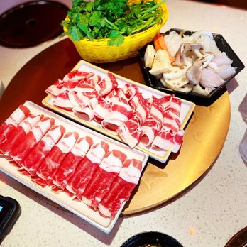 Hot Pot Hero - Lamb, beef and assorted mushroom and vegetable - Hot Pot Near Me - Gaithersburg, Maryland