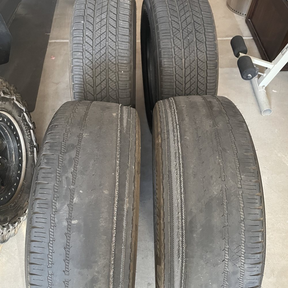 Front tire comparison Front tire comparison