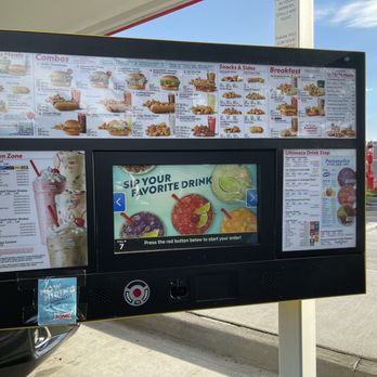Sonic Drive-In - a menu on a billboard - Burgers Near Me - EVERETT, Washington