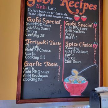Gobi Mongolian Grill - Sauce recipes, mild or spicy combinations. - Mongolian Near Me - San Jose, California Gobi Mongolian Grill - Sauce recipes, mild or spicy combinations. - Mongolian Near Me - San Jose, California