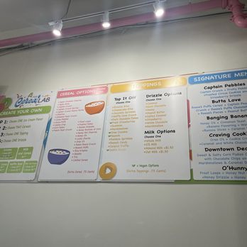 The Cereal Lab - Menu - Desserts Near Me - Decatur, Georgia