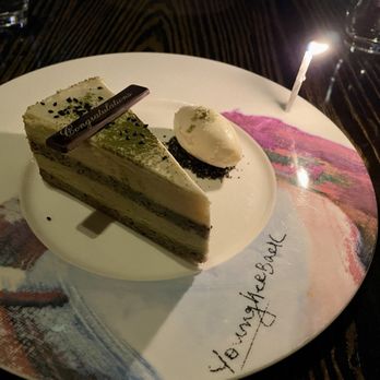 Yellowtail Japanese Restaurant & Lounge - Black & White Sesame Matcha Cake - Japanese Near Me - Las Vegas, Nevada Yellowtail Japanese Restaurant & Lounge - Black & White Sesame Matcha Cake - Japanese Near Me - Las Vegas, Nevada