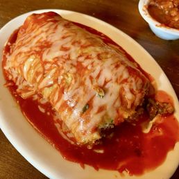 Wet Burrito with Red Sauce Wet Burrito with Red Sauce