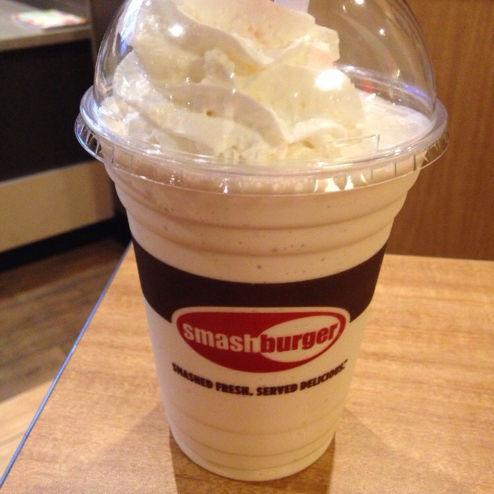 Smashburger - Salted caramel shake. - Burgers Near Me - Durham, North Carolina Smashburger - Salted caramel shake. - Burgers Near Me - Durham, North Carolina