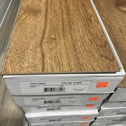Many, many flooring choices inside