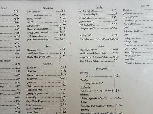 Menu photo 8 Dairy Mart Pecos, TX Menu photo 8 Dairy Mart Pecos, TX