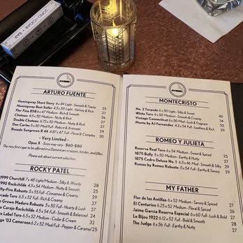 SoHo Cigar Bar - Menu - Lounges Near Me - New York, New York SoHo Cigar Bar - Menu - Lounges Near Me - New York, New York