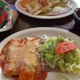 Vegetarian combo#1 Bean Burrito, Cheese Enchilada & Chalupa & Burrito Salsa Fresca with steak Vegetarian combo#1 Bean Burrito, Cheese Enchilada & Chalupa & Burrito Salsa Fresca with steak