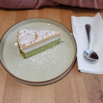 Cafe Luce - Pistachio Ricotta Layered Cake - Italian Near Me - Manhattan, New York Cafe Luce - Pistachio Ricotta Layered Cake - Italian Near Me - Manhattan, New York