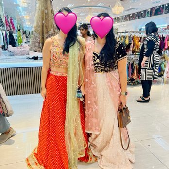 Roop Sari Palace - One of the many (8 or so) lehengas I tried for my friend's upcoming wedding. This velvet top and beautiful light, beaded skirt was gorg - Women's Clothing Near Me - Houston, Texas Roop Sari Palace - One of the many (8 or so) lehengas I tried for my friend's upcoming wedding. This velvet top and beautiful light, beaded skirt was gorg - Women's Clothing Near Me - Houston, Texas