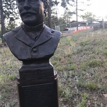 Lowell Observatory - Bust of Percival Lowell founder of Pluto. - Observatories Near Me - Flagstaff, Arizona