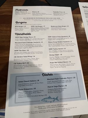 Menu photo 2 Coastal Kitchen at Bear Trap Dunes Ocean View, DE